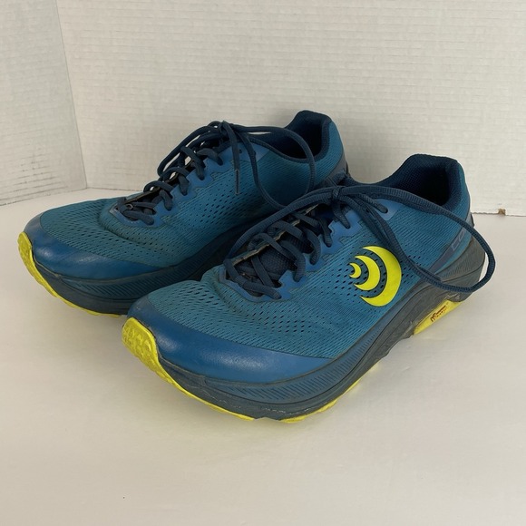 TOPO Designs Ultraventure 3 Trail Running Shoes Men's 11‎ Vibram Soles Blue Lime - Picture 1 of 10
